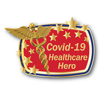 Stock Covid-19 Lapel Pin – Stars Design #CV102