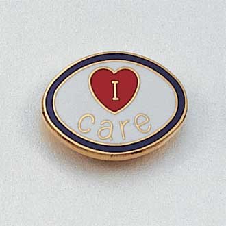 Stock I Care Lapel Pin – Heart Design #134