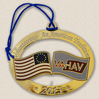 Custom Volunteer Association Ornament – Flag Design #8033