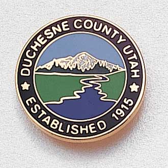 Custom County Lapel Pin – Mountain Design #855