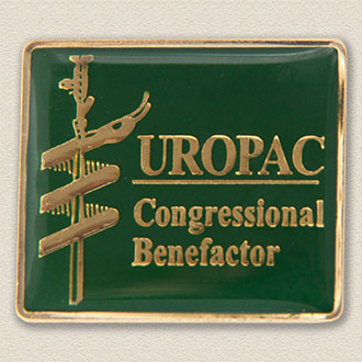 Custom Political Action Committee Pin – Caduceus Design #9044