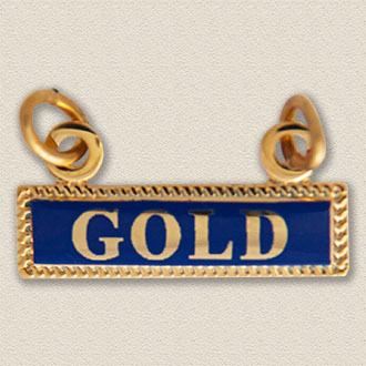 Custom Designation Charm – Gold Design #9046