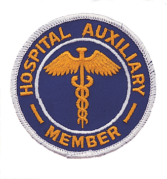 Stock Auxiliary Embroidered Patch – Caduceus Design #E-1036