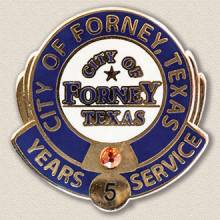 City of Forney Years Service Lapel Pin #3006