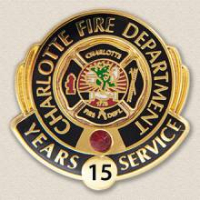 Custom Fire Department Pin – Badge Design #3016