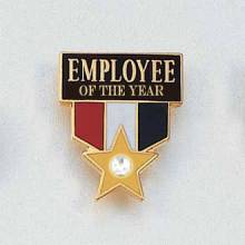 Stock Employee Lapel Pin – Employee of the Year Style #672