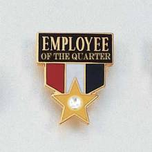 Employee of the Quarter with Gem Lapel Pin #673
