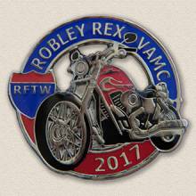 Custom Special Event Lapel Pin – Motorcycle Design #8017