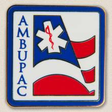 Custom Political Action Committee Lapel Pin – EMT/Flag Design #9011