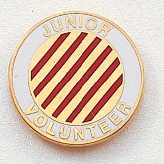 Stock Junior Volunteer Lapel Pin – Candy-Striper Design #216