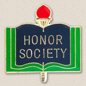 Stock Education Lapel Pin – Honor Society Design #7029