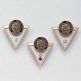 Stock Years of Service Lapel Pin – Triangle Design #150-Y