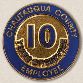 County of Chautauqua Years Service Lapel Pin #3001