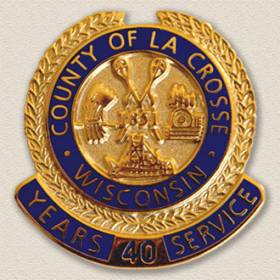 County of La Crosse Years Service Lapel Pin #3005