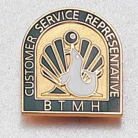 Custom Customer Service Lapel Pin – Hospital Logo Design #942