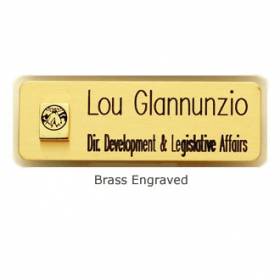 Engraved Name Bar Badge #3LN