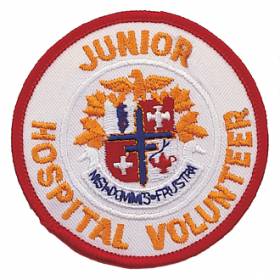 Junior Hospital Volunteer Embroidered Emblem #E-1028